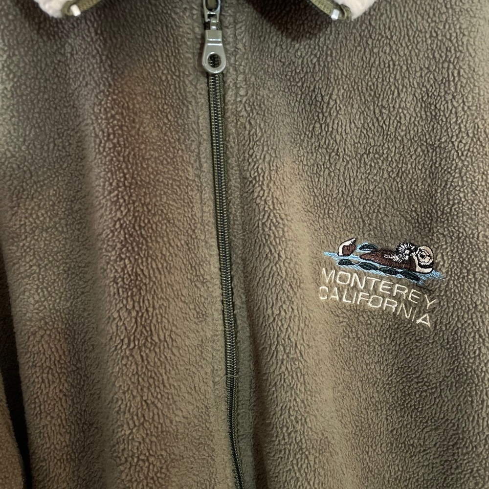 CALIFORNIA Vintage fleece zip-up jacket
